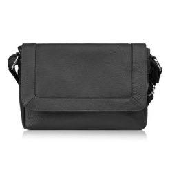 Torebka damska mała listonoszka skórzana na ramię czarna Paolo Peruzzi E-35-BL. Czarne torby na ramię damskie bez wzorów, z bawełny, eleganckie, małe, bez dodatków. Za 119.00 zł.