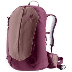 Plecak damski Deuter AC Lite 21 SL - ashrose/cassis. Czerwone plecaki damskie Deuter, bez wzorów, z materiału, klasyczne. Za 482.89 zł.