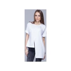 Asymetryczna unikatowa koszulka biała H014. T-shirty damskie marki Harmony. Za 134.00 zł.