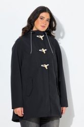 Damskie Kurtka softshell HYPRAR hydrofobowa podszewka z polaru kaptur. Czarne kurtki damskie Ulla Popken, plus size, bez wzorów, z elastanu, z kapturem. Za 479.99 zł.
