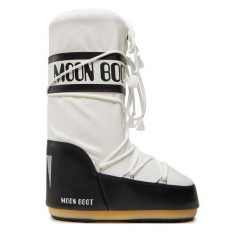 Śniegowce Moon Boot. Białe śniegowce i trapery damskie Moon Boot, z nylonu. Za 579.99 zł.