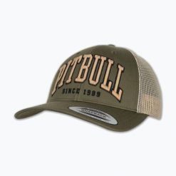 Czapka z daszkiem męska Pitbull Mesh "Pitbull Norton" Trucker Low Profile. Zielone czapki i kapelusze męskie PITBULL, bez wzorów, z elastanu, eleganckie. Za 119.99 zł.