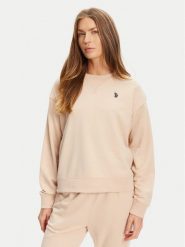 U.S. Polo Assn. Bluza WUP1492 Beżowy Regular Fit. Brązowe bluzy damskie U.S. Polo Assn., s, bez wzorów, z syntetyku, bez kaptura. Za 229.99 zł.