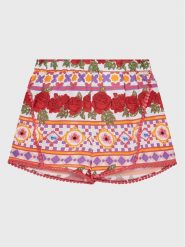 Guess Szorty materiałowe J3GD05 WFBN0 Kolorowy Relaxed Fit. Spodenki dla dziewczynek Guess, z aplikacjami, z materiału. Za 199.99 zł.