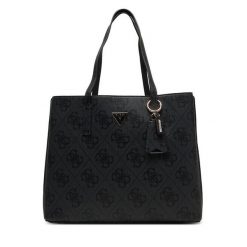 Torebka Guess. Szare torebki do ręki damskie Guess, z aplikacjami, bez dodatków. Za 749.99 zł.