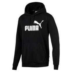 Bluza sportowa męska Puma Ess Hoody TR Big Logo. Czarne bluzy sportowe męskie Puma, bez zapięcia, na fitness i siłownię. Za 226.80 zł.