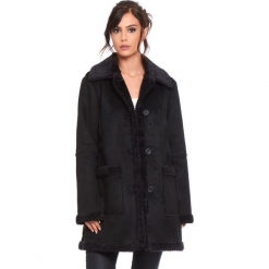 Płaszcz "Lola" w kolorze czarnym. Czarne płaszcze damskie Cosy Winter, na zimę. W wyprzedaży za 272.95 zł.