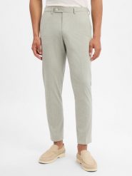 Finshley & Harding London spodnie garniturowe - Hoxdon Mężczyźni Slim Fit Sztuczne włókno szary, 50. Szare eleganckie spodnie męskie Finshley & Harding London, m, bez wzorów, z włókna. Za 139.95 zł.