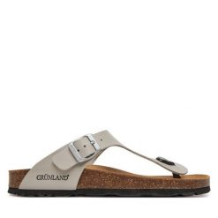 Japonki Grünland. Czerwone klapki damskie Grünland, bez wzorów, bez obcasa. Za 219.99 zł.