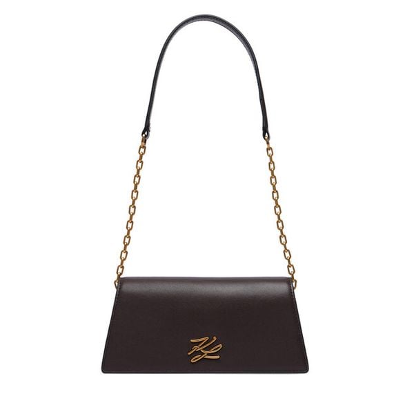 Torebka KARL LAGERFELD. Brązowe torebki do ręki damskie KARL LAGERFELD, bez wzorów, klasyczne, bez dodatków. Za 849.99 zł.