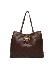 Just Cavalli Torebka 80RA4BM2 ZSD88 Brązowy. Brązowe torebki do ręki damskie Just Cavalli, bez wzorów, ze skóry, bez dodatków. Za 939.99 zł.