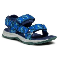 Sandały Merrell. Niebieskie sandały chłopięce Merrell, bez zapięcia. Za 139.99 zł.