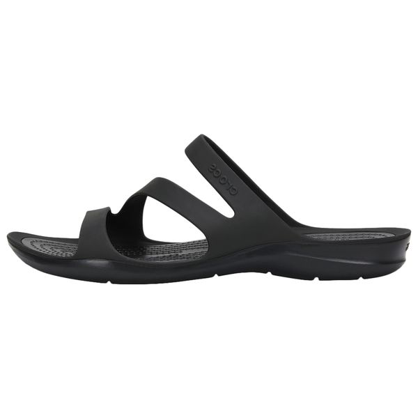 Sandały damskie sportowe Crocs SWIFTWATER SANDAL. Brązowe sandały damskie Crocs, bez wzorów, bez obcasa, bez zapięcia. W wyprzedaży za 149.00 zł.