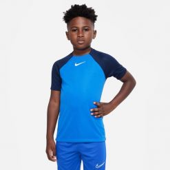 Koszulka treningowa chłopięca Nike DF Academy Pro JR. Białe t-shirty dla chłopców Nike, bez wzorów, z materiału, bez ramiączek. Za 89.99 zł.