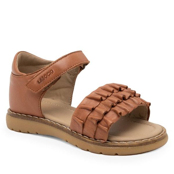 Sandały Lasocki Kids. Brązowe sandały dziewczęce Lasocki Kids, bez zapięcia. Za 69.99 zł.