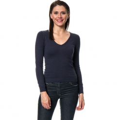 Sweter w kolorze granatowym. Niebieskie swetry damskie Assuili, z kaszmiru. W wyprzedaży za 136.95 zł.