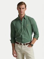 Polo Ralph Lauren Koszula 710654408144 Zielony Regular Fit. Zielone koszule męskie Polo Ralph Lauren, m, bez wzorów, z bawełny, bez kołnierzyka, bez ramiączek. Za 499.99 zł.