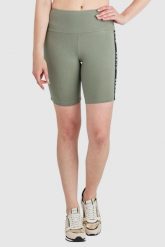 GUESS Zielone krótkie legginsy damskie z lampasami, Rozmiar XS. Zielone legginsy damskie Guess, s, z aplikacjami. W wyprzedaży za 129.99 zł.