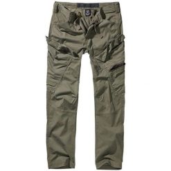 Spodnie bushcraft męskie Brandit Slim Fit Adven Olive. Zielone spodnie sportowe męskie Brandit, m, bez wzorów, outdoorowe. Za 309.00 zł.