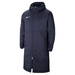 Płaszcz Męski Repel Park. Niebieskie płaszcze męskie Nike, m, bez wzorów, z materiału, długie, z kapturem. Za 448.65 zł.