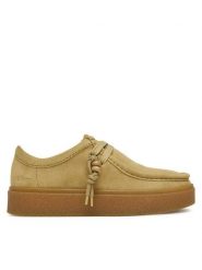 Clarks Półbuty Boxbee Walla. 26328110 Beżowy. Brązowe półbuty damskie Clarks, bez wzorów, ze skóry, bez obcasa, na płaskiej podeszwie, bez zapięcia. Za 479.99 zł.