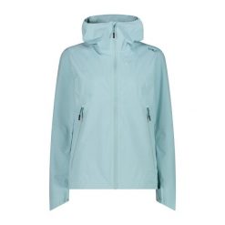 Kurtka damska narciarska CMP 34Z6516. Niebieskie kurtki snowboardowe damskie CMP, l, bez wzorów, bez kaptura, narciarskie. W wyprzedaży za 367.50 zł.