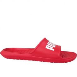 Klapki męskie Puma Divecat V2 Lite. Białe klapki męskie Puma, bez wzorów, z materiału. Za 90.00 zł.