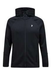 Bluza rozpinana Peak Performance Rider Essentials Zip Hood. Czarne bluzy męskie Peak Performance, l, bez wzorów, z elastanu, bez kaptura, snowboardowy. Za 566.49 zł.