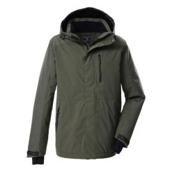 Kurtka z kapturem Killtec KOW 89. Zielone kurtki męskie KILLTEC, bez wzorów, trekkingowe. Za 786.00 zł.