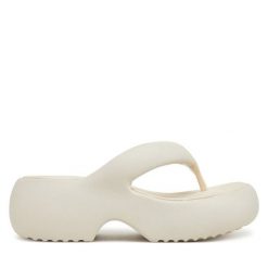 Japonki Melissa. Brązowe klapki damskie Melissa, bez wzorów, bez obcasa. Za 289.99 zł.