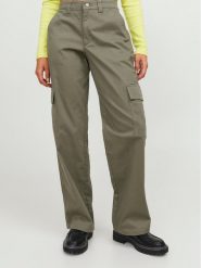 JJXX Spodnie materiałowe 12236946 Zielony Regular Fit. Zielone spodnie materiałowe damskie JJXX, xl, bez wzorów, z bawełny. Za 239.99 zł.