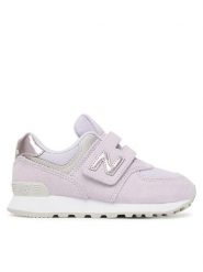 New Balance Sneakersy P5742EV Fioletowy. Fioletowe buty sportowe dziewczęce New Balance, bez wzorów, ze skóry, bez zapięcia. Za 299.99 zł.