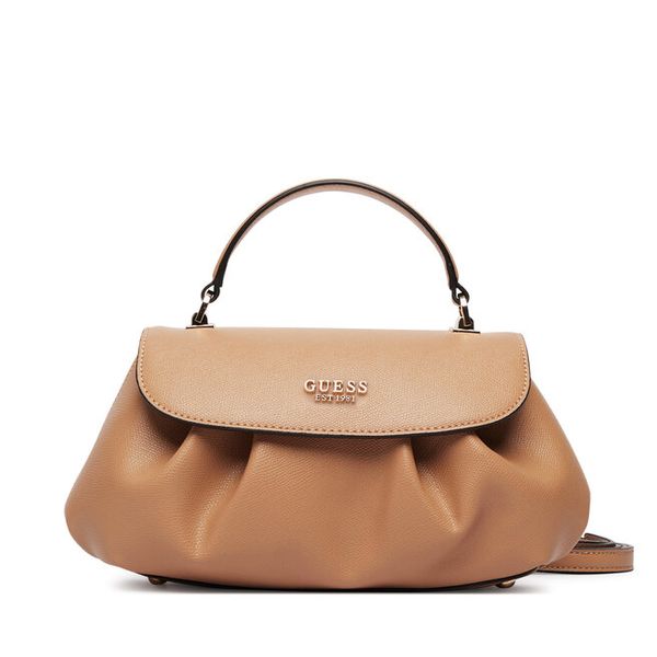 Torebka Guess. Brązowe torebki do ręki damskie Guess, z aplikacjami, klasyczne, bez dodatków. Za 489.99 zł.