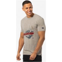 Koszulka z krótkim rękawkiem męska SUPER.NATURAL Energy Tee. Brązowe koszulki sportowe męskie super.natural, na zimę, m, bez wzorów, z materiału, bez kołnierzyka, bez ramiączek, do biegania. Za 299.99 zł.