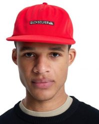 Czapka Snapback dla Mężczyzn DRIFTER CLICKER Czerwony. Czerwone czapki i kapelusze męskie Quiksilver, bez wzorów, z bawełny. Za 65.00 zł.