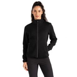 Bluza turystyczna damska Regatta Descend. Czarne bluzy sportowe damskie Regatta, bez wzorów, z polaru, bez kaptura, trekkingowe. Za 183.70 zł.