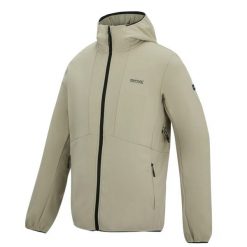 Męska wodoodporna kurtka typu softshell z kapturem Tredmoor. Brązowe kurtki męskie Regatta, m, bez wzorów, z materiału, sportowe, z kapturem. Za 299.99 zł.