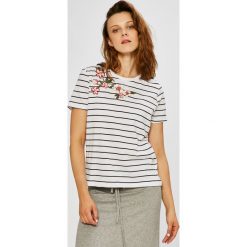Only - Top Eva. Szare topy damskie Only, z krótkim rękawem. W wyprzedaży za 49.90 zł.