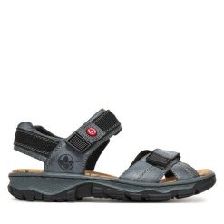 Sandały Rieker. Brązowe sandały męskie Rieker, bez zapięcia. Za 349.99 zł.