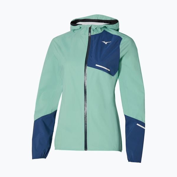 Kurtka do biegania damska Mizuno Waterproof 20K ER. Zielone kurtki damskie Mizuno, l, bez wzorów, z poliamidu, bez kaptura, do biegania. Za 459.99 zł.