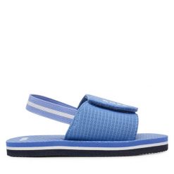 Sandały BOSS. Niebieskie sandały chłopięce Boss, bez zapięcia. Za 114.99 zł.