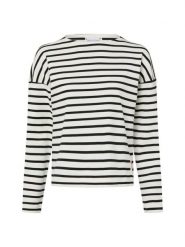 Marie Lund Bluza damska Kobiety Bawełna biały|czarny w paski, S. Białe bluzy damskie Marie Lund, s, bez wzorów, z bawełny, bez kaptura. Za 249.95 zł.