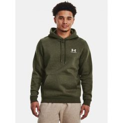 Bluza fitness męska UNDER ARMOUR Icon Fleece Hoodie z kapturem. Zielone bluzy męskie Under Armour, m, bez wzorów, z kapturem, do biegania. Za 290.05 zł.