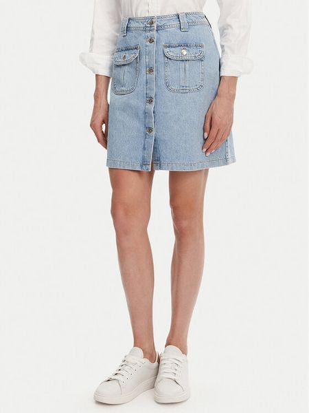 JOOP! Jeans Spódnica jeansowa Rosa 30046659 Niebieski Regular Fit. Niebieskie spódnice damskie JOOP! Jeans, xs, bez wzorów, z bawełny. Za 249.99 zł.