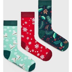 Medicine - Skarpetki XMASS 3-Pack. Szare skarpety damskie MEDICINE, z bawełny. Za 49.90 zł.