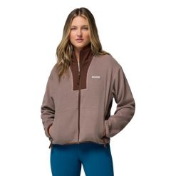 Bluza dresowa sportowa damska Sequoia Grove II FZ. Szare bluzy damskie Columbia, l, bez wzorów, z dresówki, bez kaptura. Za 249.99 zł.