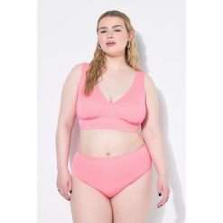 Damskie Figi od bikini wysoki stan efekt brokatu. Czerwone bikini damskie Ulla Popken, plus size, bez wzorów, plus size. Za 123.99 zł.