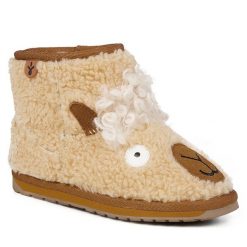 Śniegowce EMU Australia. Brązowe buty zimowe chłopięce Emu Australia, bez wzorów, bez zapięcia. Za 399.99 zł.