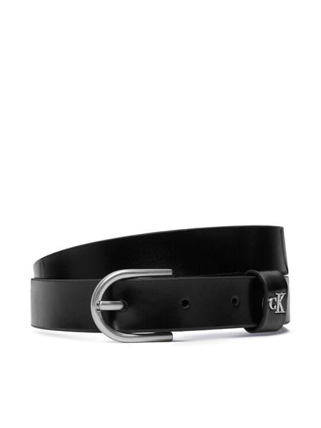 Calvin Klein Pasek Rounded Buckle Ck Loop 25Mm LV04F7107G Czarny. Czarne paski damskie Calvin Klein, bez wzorów. Za 209.99 zł.