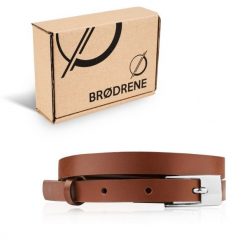 Pasek Skórzany Damski OPD-27 Brødrene Brązowy 115 cm. Brązowe paski damskie bez wzorów, z materiału, biznesowe. Za 43.99 zł.